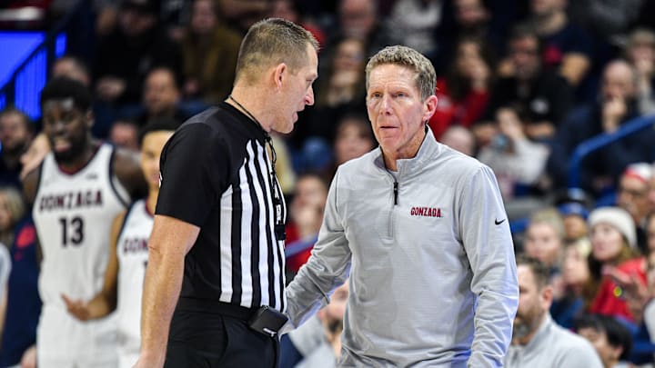 Gonzaga Bulldogs head coach Mark Few. 