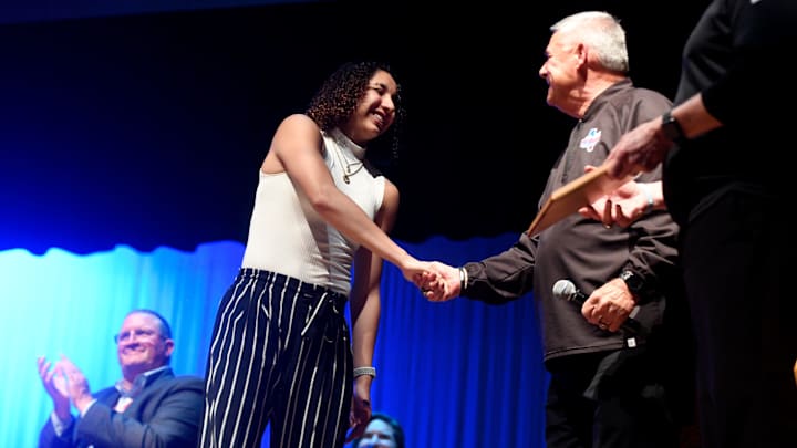 With 50 points on Tuesday, Aaliyah Chavez would move into 7th place on the NFHS all-time scoring list once her records are certified.