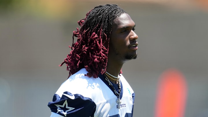 Dallas Cowboys receiver CeeDee Lamb during training camp in Oxnard, California. 