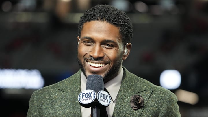 Dec 2, 2022; Las Vegas, NV, USA; Former Southern California Trojans tailback Reggie Bush on the Fox