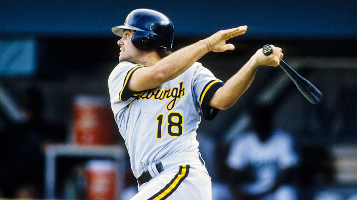 1996, Miami, FL, USA; FILE PHOTO; Pittsburgh Pirates catcher Jason Kendall in action at the plate against the Florida Marlins at Dolphin Stadium during the 1996 season. Mandatory Credit: RVR Photos-Imagn Images