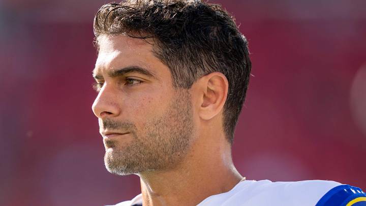 Los Angeles Rams quarterback Jimmy Garoppolo (11) Los Angeles Rams quarterback Jimmy Garoppolo (11)
