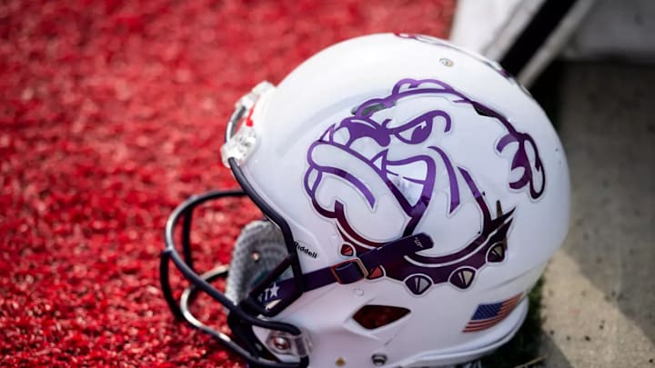 Western Illinois football helmet