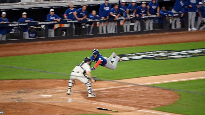 Guerrero got a lot of air on that play.