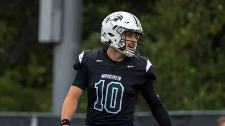 Wagner quarterback Ben Newman Wagner quarterback Ben Newman