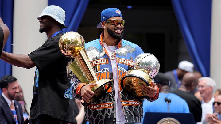 Karl-Anthony Towns helped lead the Knicks to the franchise’s first title in 53 years Karl-Anthony Towns helped lead the Knicks to the franchise’s first title in 53 years