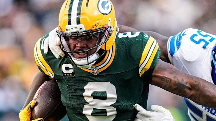 Green Bay Packers running back Josh Jacobs has not found much daylight this season.