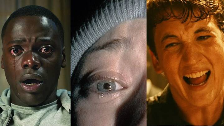 Daniel Kaluuya in 'Get Out'; Heather Donahue in 'The Blair Witch Project'; Miles Teller in 'Whiplash'