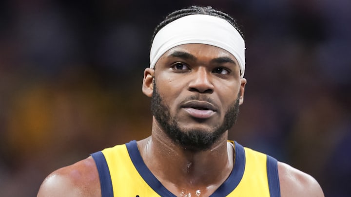 Indiana Pacers forward Jarace Walker (5) during a game against the Washington Wizards. Indiana Pacers forward Jarace Walker (5) during a game against the Washington Wizards.