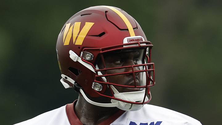 Washington Commanders offensive lineman Chris Paul 
