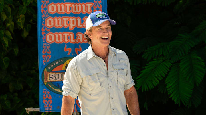 “I’m a Wolf, Baby” – One castaway’s scheming gets them into hot water when their tribe realizes the same conversation has been repeated to each of them. Two castaways are sent on a grueling journey. Then, one castaway’s series of missteps leaves one of their tribemates hungry for revenge, on SURVIVOR, Wednesday, Oct. 22. Pictured (L-R): Jeff Probst. Photo: Robert Voets/CBS ©2025 CBS Broadcasting, Inc. All Rights Reserved. “I’m a Wolf, Baby” – One castaway’s scheming gets them into hot water when their tribe realizes the same conversation has been repeated to each of them. Two castaways are sent on a grueling journey. Then, one castaway’s series of missteps leaves one of their tribemates hungry for revenge, on SURVIVOR, Wednesday, Oct. 22. Pictured (L-R): Jeff Probst. Photo: Robert Voets/CBS ©2025 CBS Broadcasting, Inc. All Rights Reserved.