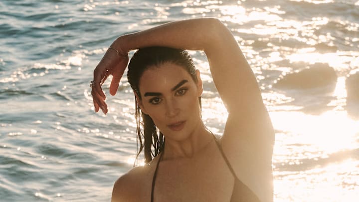 Claire Kittle was photographed by Katherine Goguen on Captiva Island, Fla. Swimsuit by Bamba Swim.