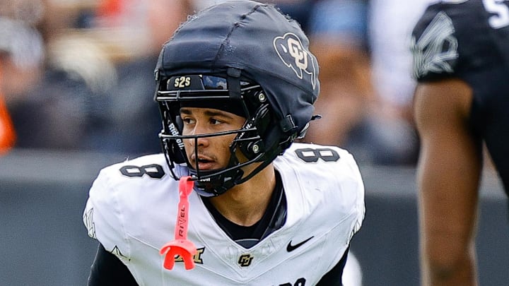 Apr 19, 2025; Boulder, CO, USA; Colorado Buffaloes wide receiver Joseph Williams (8) and safety Carter Stoutmire (23) during the spring game at Folsom Field. Mandatory Credit: Isaiah J. Downing-Imagn Images Apr 19, 2025; Boulder, CO, USA; Colorado Buffaloes wide receiver Joseph Williams (8) and safety Carter Stoutmire (23) during the spring game at Folsom Field. Mandatory Credit: Isaiah J. Downing-Imagn Images