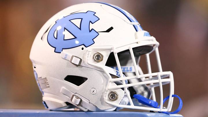 Sep 13, 2019; Winston-Salem, NC, USA; A North Carolina Tar Heels helmet lays on the sidelines during the fourth quarter against the Wake Forest Demon Deacons at BB&T Field. Mandatory Credit: Jeremy Brevard-USA TODAY Sports Sep 13, 2019; Winston-Salem, NC, USA; A North Carolina Tar Heels helmet lays on the sidelines during the fourth quarter against the Wake Forest Demon Deacons at BB&T Field. Mandatory Credit: Jeremy Brevard-USA TODAY Sports