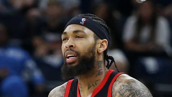 Toronto Raptors forward Brandon Ingram reacts during the first quarter against the Memphis Grizzlies. Toronto Raptors forward Brandon Ingram reacts during the first quarter against the Memphis Grizzlies.