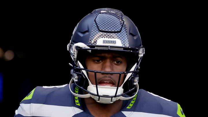 Seattle Seahawks running back Jadarian Price takes the field
