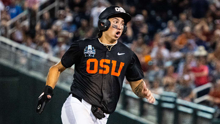 Former Oregon State Beavers infielder and current Miami Marlins prospect Aiva Arquette. Former Oregon State Beavers infielder and current Miami Marlins prospect Aiva Arquette.