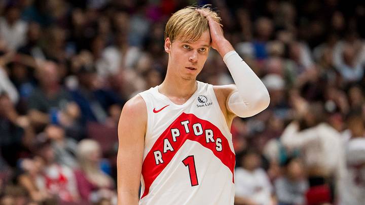 Oct 8, 2023; Toronto Raptors guard, Gradey Dick. Mandatory Credit: Bob Frid-USA TODAY Sports Oct 8, 2023; Toronto Raptors guard, Gradey Dick. Mandatory Credit: Bob Frid-USA TODAY Sports