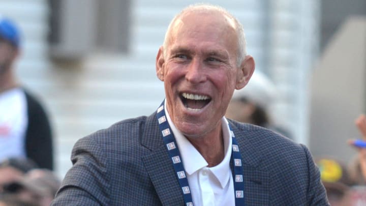 Alan Trammell during the Baseball Hall of Fame Parade on Saturday in downtown Cooperstown, N.Y.
