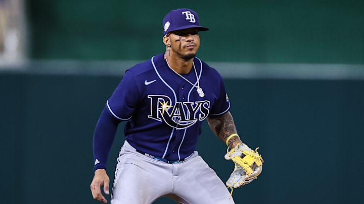Wander Franco juega como campocorto en los Rays de Tampa Bay 