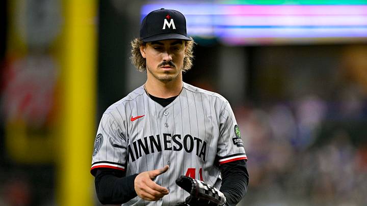 Jun 18, 2026; Arlington, Texas, USA; Minnesota Twins starting pitcher Joe Ryan (41) comes off the field after he pitches against the Texas Rangers during the third inning at Globe Life Field. Mandatory Credit: Jerome Miron-Imagn Images Jun 18, 2026; Arlington, Texas, USA; Minnesota Twins starting pitcher Joe Ryan (41) comes off the field after he pitches against the Texas Rangers during the third inning at Globe Life Field. Mandatory Credit: Jerome Miron-Imagn Images