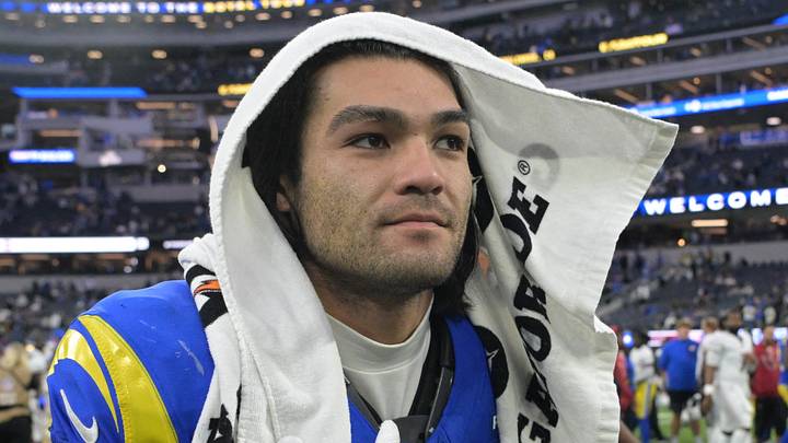 Los Angeles Rams wide receiver Puka Nacua. Los Angeles Rams wide receiver Puka Nacua.