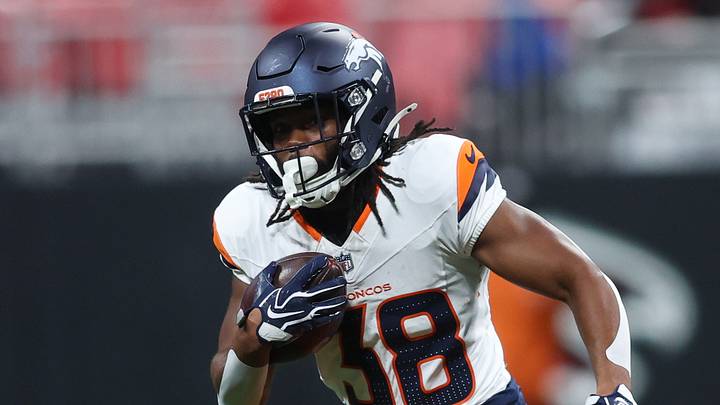 Denver Broncos running back Jaleel McLaughlin Denver Broncos running back Jaleel McLaughlin
