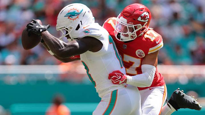 Dolphins wide receiver Chris Bell had four catches for 67 yards against the Chiefs on Sunday. Dolphins wide receiver Chris Bell had four catches for 67 yards against the Chiefs on Sunday.