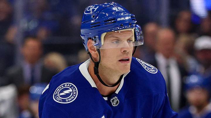 Tampa Bay Lightning defenseman John Carlson (74) Mandatory Credit: Nathan Ray Seebeck-Imagn Images Tampa Bay Lightning defenseman John Carlson (74) Mandatory Credit: Nathan Ray Seebeck-Imagn Images