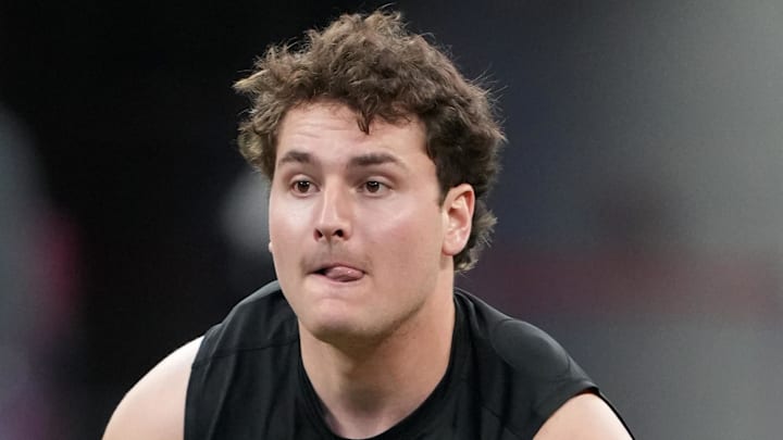 Carolina Panthers offensive lineman Sam Hecht 