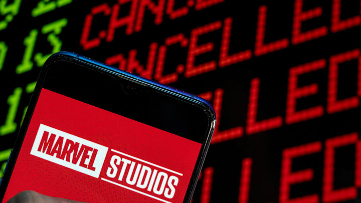 In this photo illustration the American film production...