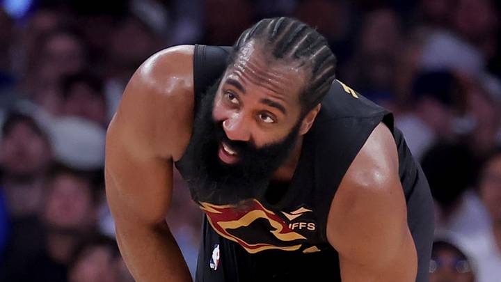 May 19, 2026; New York, New York, USA; Cleveland Cavaliers guard James Harden (1) reacts during the second quarter of game one of the eastern conference finals against the New York Knicks during the 2026 NBA playoffs at Madison Square Garden. Mandatory Credit: Brad Penner-Imagn Images May 19, 2026; New York, New York, USA; Cleveland Cavaliers guard James Harden (1) reacts during the second quarter of game one of the eastern conference finals against the New York Knicks during the 2026 NBA playoffs at Madison Square Garden. Mandatory Credit: Brad Penner-Imagn Images