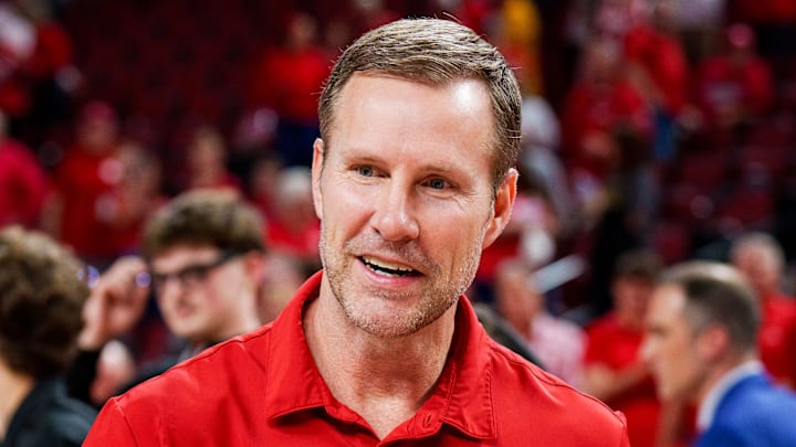Mar 8, 2026; Lincoln, Nebraska, USA; Nebraska Cornhuskers head coach Fred Hoiberg walks off the court after defeating the Iowa Hawkeyes at Pinnacle Bank Arena. Mandatory Credit: Dylan Widger-Imagn Images Mar 8, 2026; Lincoln, Nebraska, USA; Nebraska Cornhuskers head coach Fred Hoiberg walks off the court after defeating the Iowa Hawkeyes at Pinnacle Bank Arena. Mandatory Credit: Dylan Widger-Imagn Images