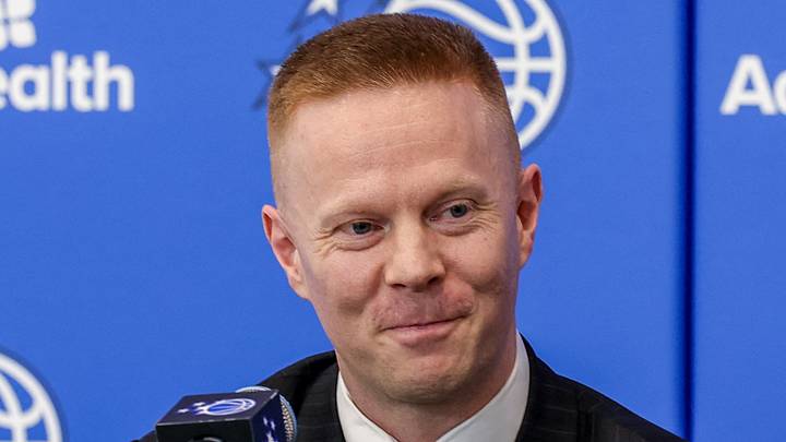 Orlando Magic head coach Sean Sweeney takes media questions during a press conference. Orlando Magic head coach Sean Sweeney takes media questions during a press conference.