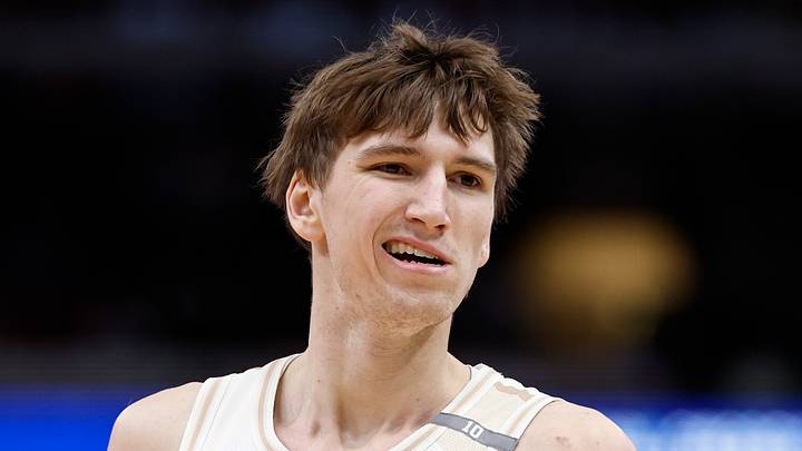 Dec 21, 2024; Chicago, Illinois, USA; Chicago Bulls forward Matas Buzelis (14) reacts during the first half at United Center. Mandatory Credit: Kamil Krzaczynski-Imagn Images Dec 21, 2024; Chicago, Illinois, USA; Chicago Bulls forward Matas Buzelis (14) reacts during the first half at United Center. Mandatory Credit: Kamil Krzaczynski-Imagn Images