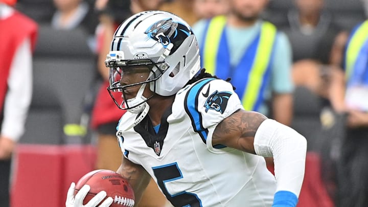 Carolina Panthers running back Rico Dowdle