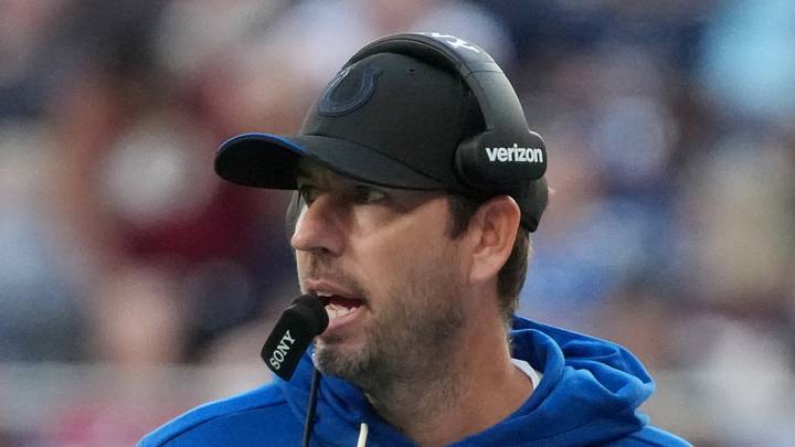 Indianapolis Colts head coach Shane Steichen walks on the sideline