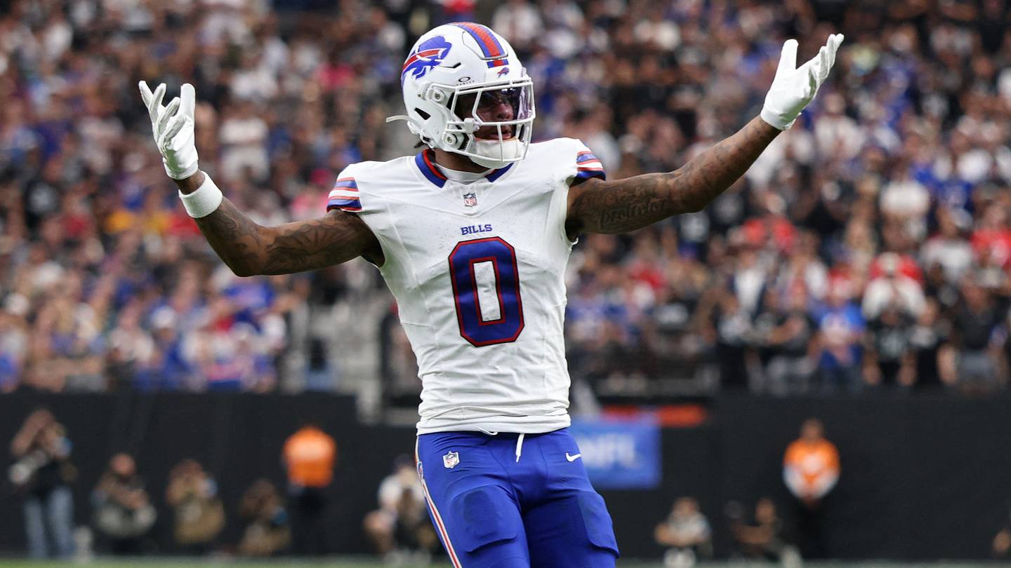Cover art for Bills' WR DJ Moore Praises Keon Coleman Breakout