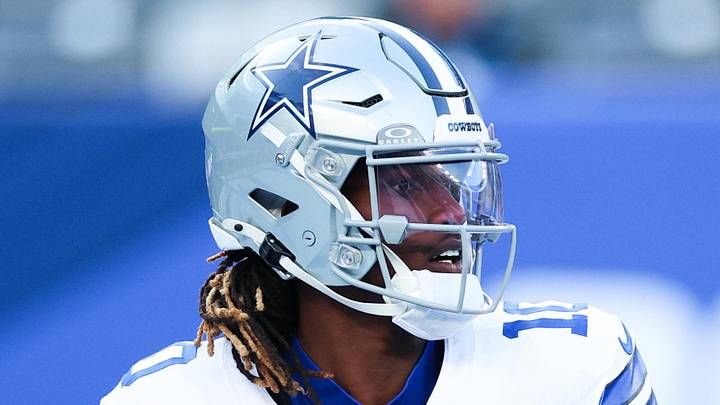 Jan 4, 2026; East Rutherford, New Jersey, USA; Dallas Cowboys quarterback Joe Milton III (10) drops back to pass during the third quarter against the New York Giants at MetLife Stadium. Mandatory Credit: Vincent Carchietta-Imagn Images