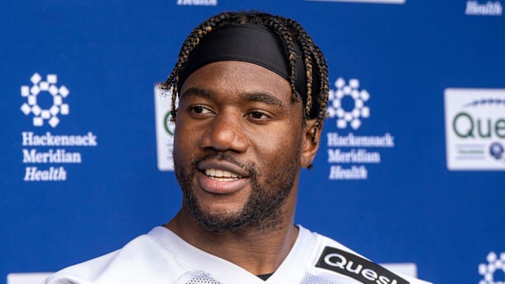 New York Giants linebacker Bobby Okereke New York Giants linebacker Bobby Okereke