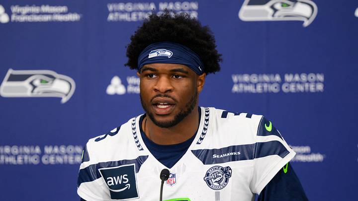 Jun 9, 2026; Renton, WA, USA; Seattle Seahawks safety Nick Emmanwori (3) speaks to the media after minicamp practice at Virginia Mason Athletic Center. Mandatory Credit: Steven Bisig-Imagn Images Jun 9, 2026; Renton, WA, USA; Seattle Seahawks safety Nick Emmanwori (3) speaks to the media after minicamp practice at Virginia Mason Athletic Center. Mandatory Credit: Steven Bisig-Imagn Images