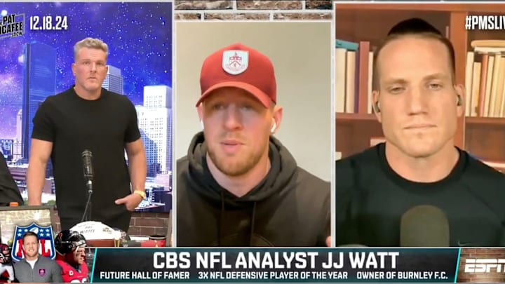 J.J. Watt on the 'Pat McAfee Show' on Dec. 18, 2024.