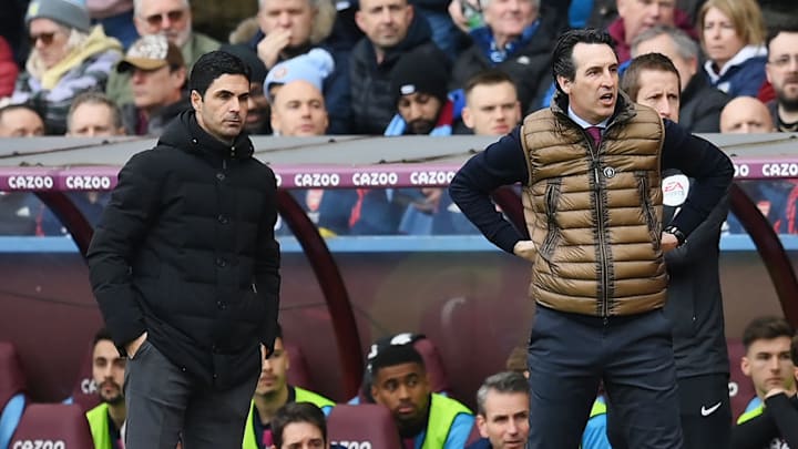 Unai Emery’s (right) Aston Villa have scuppered Arsenal’s dreams in the past. Unai Emery’s (right) Aston Villa have scuppered Arsenal’s dreams in the past.