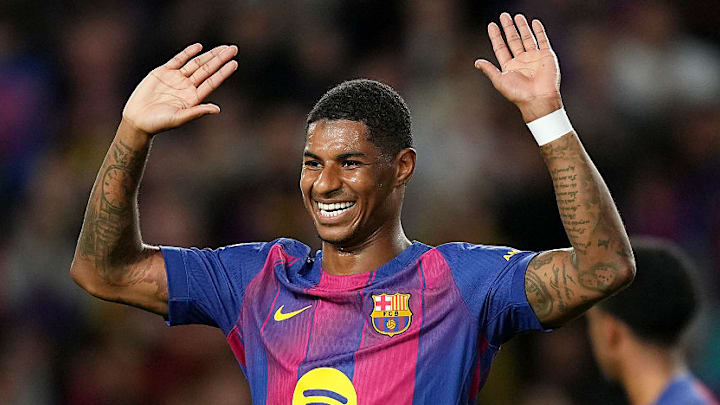 Marcus Rashford is enjoying life in Barcelona.