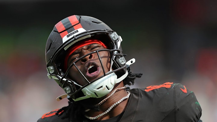 Cleveland Browns running back Quinshon Judkins