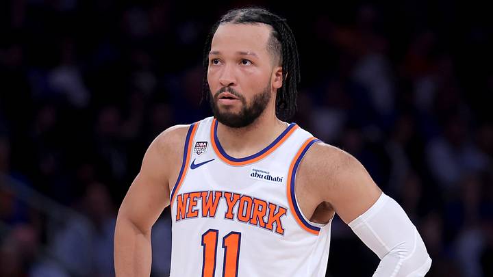 Jun 10, 2026; New York, New York, USA; New York Knicks guard Jalen Brunson (11) reacts during the second quarter of game four of the 2026 NBA Finals against the San Antonio Spurs at Madison Square Garden. Mandatory Credit: Brad Penner-Imagn Images Jun 10, 2026; New York, New York, USA; New York Knicks guard Jalen Brunson (11) reacts during the second quarter of game four of the 2026 NBA Finals against the San Antonio Spurs at Madison Square Garden. Mandatory Credit: Brad Penner-Imagn Images
