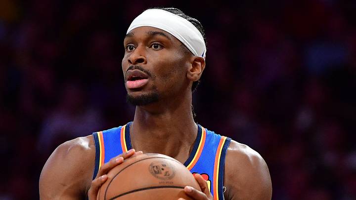 May 11, 2026; Los Angeles, California, USA; Oklahoma City Thunder guard Shai Gilgeous-Alexander (2) during the second half in game four of the second round of the 2026 NBA Playoffs at Crypto.com Arena. Mandatory Credit: Gary A. Vasquez-Imagn Images May 11, 2026; Los Angeles, California, USA; Oklahoma City Thunder guard Shai Gilgeous-Alexander (2) during the second half in game four of the second round of the 2026 NBA Playoffs at Crypto.com Arena. Mandatory Credit: Gary A. Vasquez-Imagn Images