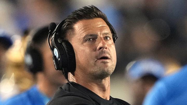 Sep 5, 2026; Berkeley, California, USA; UCLA Bruins head coach Bob Chesney during the first quarter against the California Golden Bears at California Memorial Stadium. Mandatory Credit: Darren Yamashita-Imagn Images
