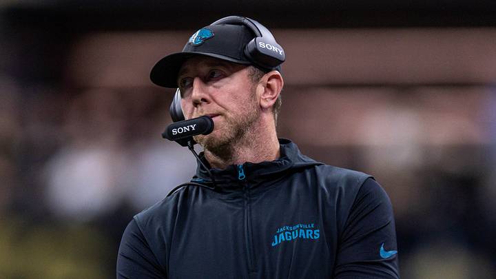 Aug 15, 2026; New Orleans, Louisiana, USA; Jacksonville Jaguars head coach Liam Coen looks on against the New Orleans Saints during the first half at Caesars Superdome. Mandatory Credit: Stephen Lew-Imagn Images Aug 15, 2026; New Orleans, Louisiana, USA; Jacksonville Jaguars head coach Liam Coen looks on against the New Orleans Saints during the first half at Caesars Superdome. Mandatory Credit: Stephen Lew-Imagn Images
