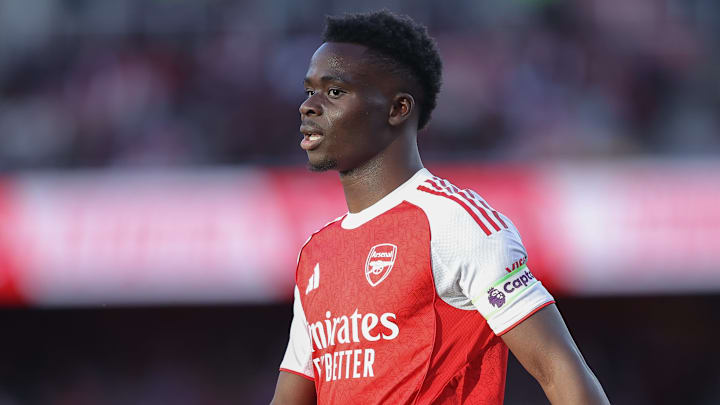 Bukayo Saka has only recently returned from injury.